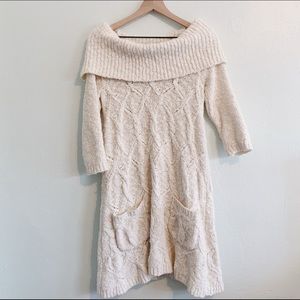Anthropology Sleeping On Snow Knit Sweater Dress